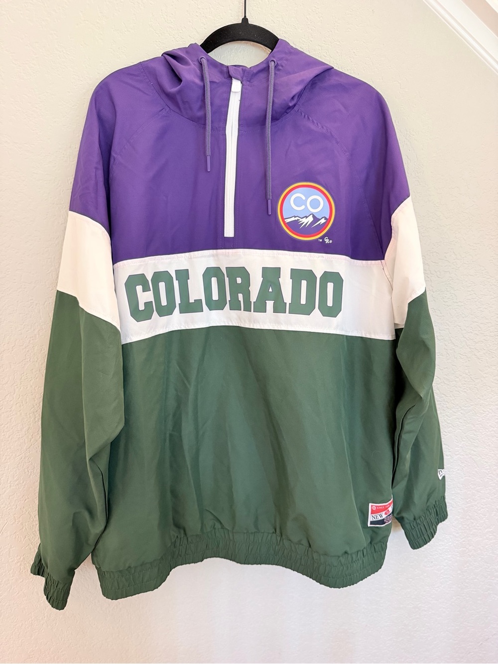Colorado Rockies City Connect Half-Zip Windbreaker – New Era, Size XL